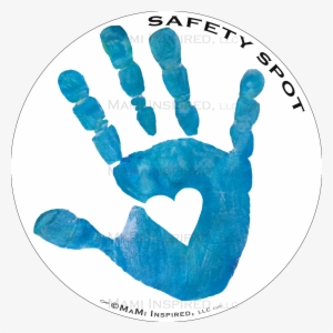 Safety Spot Kids White Hand Car Magnet Handprint Parking - Safety Spot Inc.