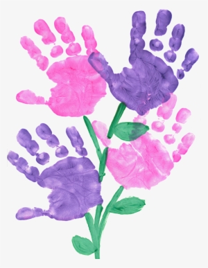 Handprint Flowers - Child Art
