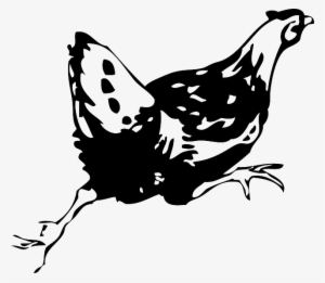 Animals, Black, Drawing, White, Cartoon, Birds, Bird - Hen Clip Art