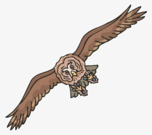 Owl - Flying Owl Clip Art