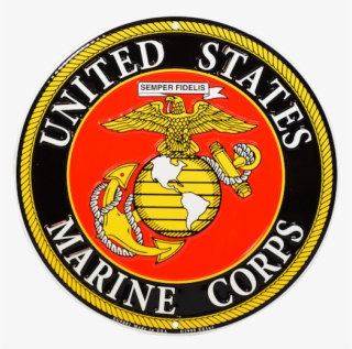 United States Marine Corps Emblem Round Sign - Marine Corps Seal