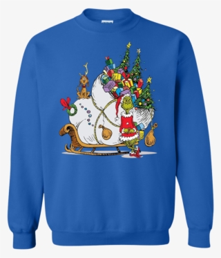 Seuss Grinch Sleigh Who Stole Christmas Sweatshirt - You Wanna Go To War Balakay Christmas Sweater