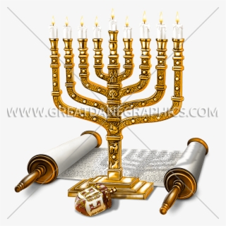 Image Black And White Download Hanukkah Clipart Transparent - Hanukkah Menorah
