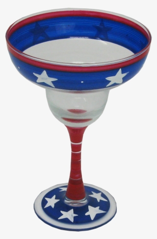 Stars/stripes Margarita Glass Patriotic Collection - Wine Glass