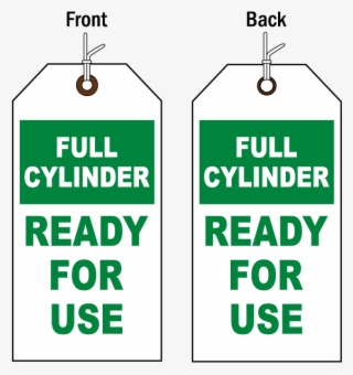 Full Cylinder Status Tag - Sign