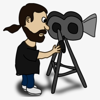 Cartoon Cameraman - Film Maker Clipart