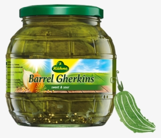 Barrel Gherkins With Dill, Onions & Mustard Seeds - Kuehne Barrel Gherkins