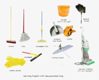 Cleaning Tools And Equipment Names