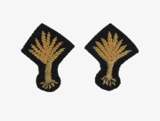 Welsh Guards Officers Collar Badge 1'' Leek - Earrings