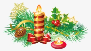 Free Png Transparent Christmas Candle Png - Christmas Decoration Candle Png