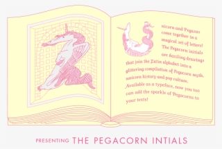 pegacorn initials - paper
