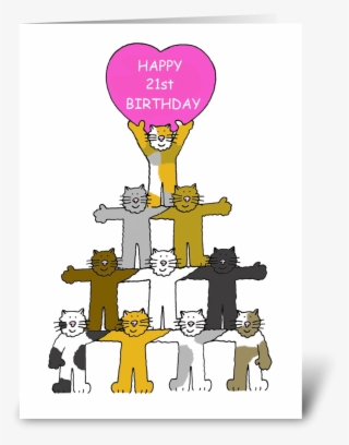 Happy 21st Birthday Cute Cats - Cat Happy Diwali Wishes