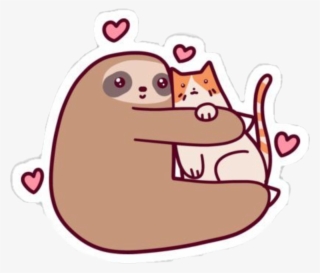 Sloth Cat Png - Sloth Loves Cat
