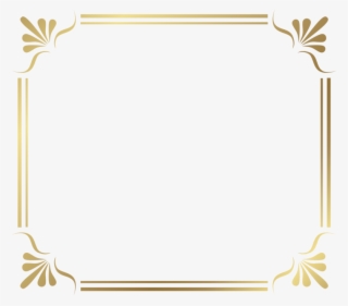 Gold Border Frame File - Transparent Page Border Png