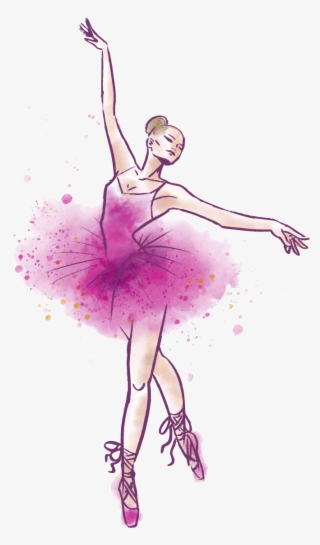 Ballet Dancer Watercolor Painting - Watercolor Ballet Png