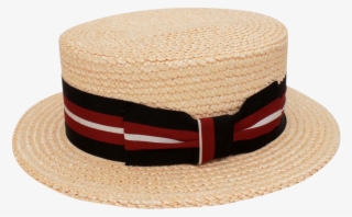 Italian Straw Boater Grosgrain Hat Band In Black, Red, - Straw Hat