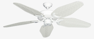 Picture Of Patio Fan Pure White With 52" Outdoor Weave - Ceiling Fan