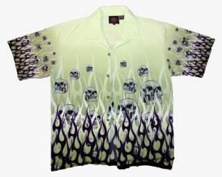 Image Of Dragonfly Roadhouse Purple & Black Flames - Polo Shirt