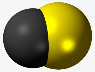 Carbon Monosulfide Molecule Spacefill - Sphere