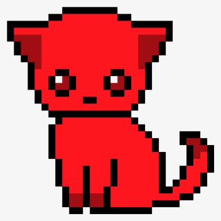 Demon Cat - Pixel Art Halloween Cat