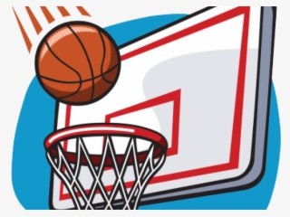 Basketball Clipart Clipart Png - Basketball Going Into Hoop Cartoon