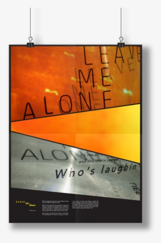 Leave Me Alone Poster Mockup