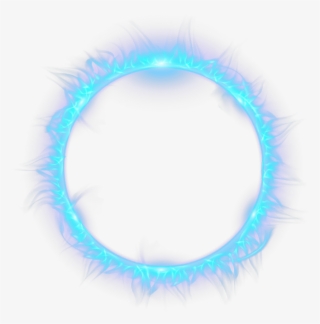 Blue Combustion Fire Light Flame Circle Clipart - Circle