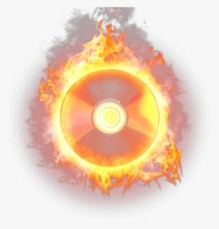 Disc Cd Burn Burning Wavy Wave Fire Firing Circle Round - Compact Disc