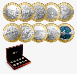 Fine Silver Gold-plated 10 Coin Set O Canada Mintage - O Canada 2013 Gold Plated
