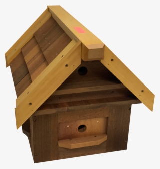 Red And Yellow Cedar Birdhouse - Plank