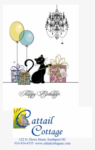 Cattail Cottage Birthday Gift Card - Chandelier