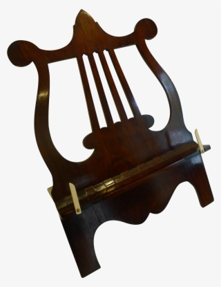 Fine English Regency Lyre Book Or Music Stand / Lectern