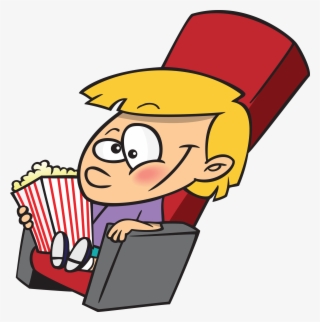 movie kid fan mascot - cartoon popcorn and movie