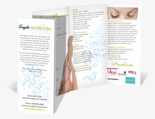 Tangles Hair And Spa - Brochure