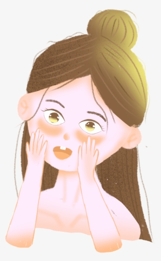 Beautiful Sweet Cartoon Hand Painted Png And Psd - Cartoon
