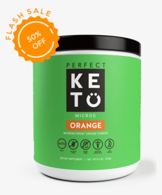 Orange Keto Greens Powder With Mcts - Box