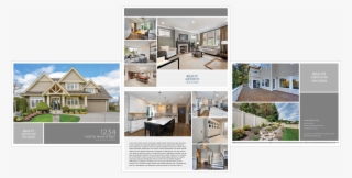 4-page Horizontal Folding Brochure - Real Estate House Brochure