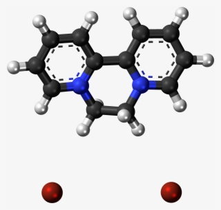 Diquat Dibromide 3d Ball - Reagent Ball