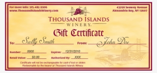 Image Of Winery Gift Certificate - Landscape Design