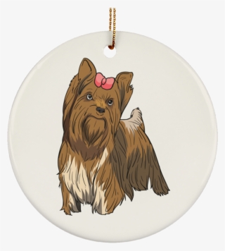 yorkshire terrier dog ornament christmas tree ornaments - yorkshire terrier