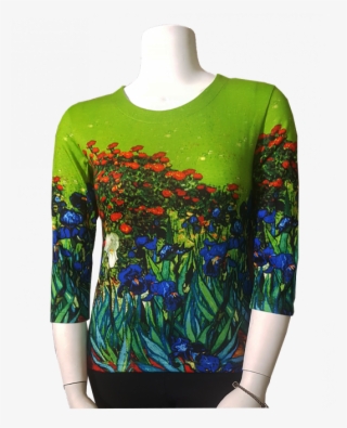 Breeke New Van Gogh Iris T-shirt - Long-sleeved T-shirt