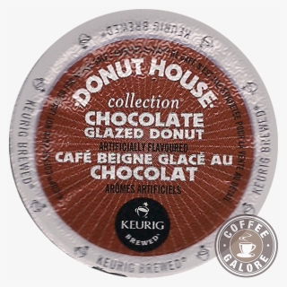 Donut House Chocolate Glazed Donut Kcup - Etiquettes Donuts Traditionnelle