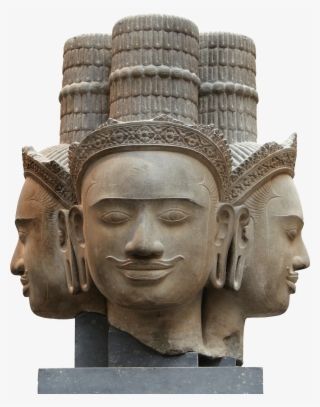 Head Of Brahma - Khmer Art Male