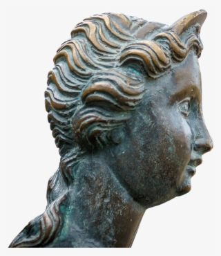 Woman, Head, Bronze, Hair, Of Course, Face, Young Woman - Bronze Sculpture
