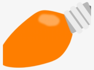 Christmas Clipart Clipart Lightbulb - Orange Christmas Light Bulb