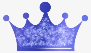 Blue Sticker - Glittery Pink Crown Png