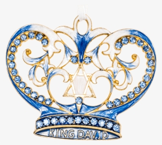 This Beautiful Crown In Blue Enamel Is A Tribute To - Illustration