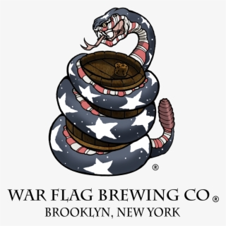 War Flag Brewing Co Official Logo Rwhite - War Flag Brewery