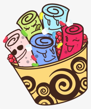 Graphic Transparent Library Instant Thai Style Ice - Ice Cream Rolls Vector