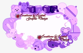 Cbycgraphicdesign Custom Borders Baby Birth Announcements, - Pink Baby Border Design